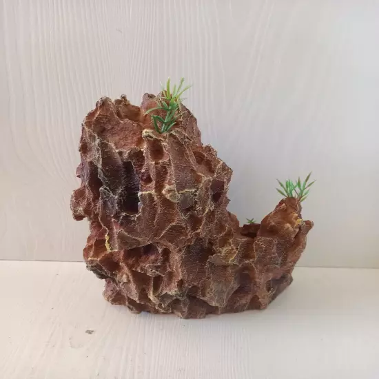 Aquarium Mountain View Stone Ornament,Aquarium Ornament Tree Rock Stone 