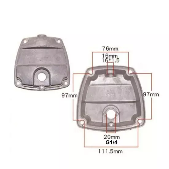 Perfect Replacement Air Compressor Cylinder Head Mechanical Load Bearing