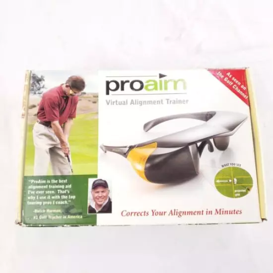 Proaim Virtual Alignment Trainer Glasses Eyewear Improve Golf Club Putting Game 