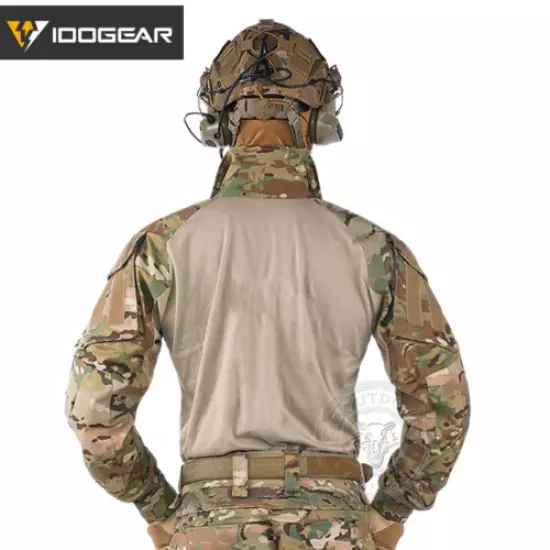 IDOGEAR G3 Combat Shirt w/ Elbow Pad Military Airsoft Tactical Clothing MultiCam