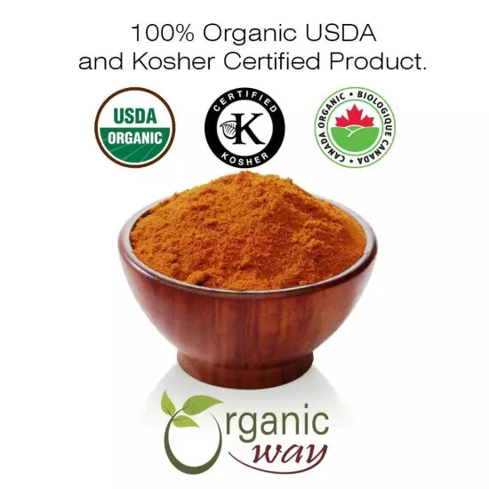 Organic Way Cinnamon Cassia Powder - Organic, Kosher & USDA Certified