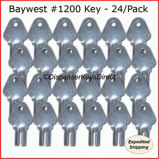 Baywest #1200 Dispenser Key - (24/pc.) "Master Pack"