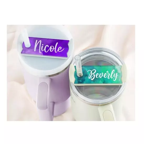 10PCS Name Plate, Name Plate for 40 Oz Lids, Gifts for Her, Gifts for Mom F5W7