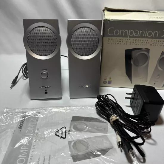 BOSE Companion 2 Multimedia Speaker System Cables Instructions Box