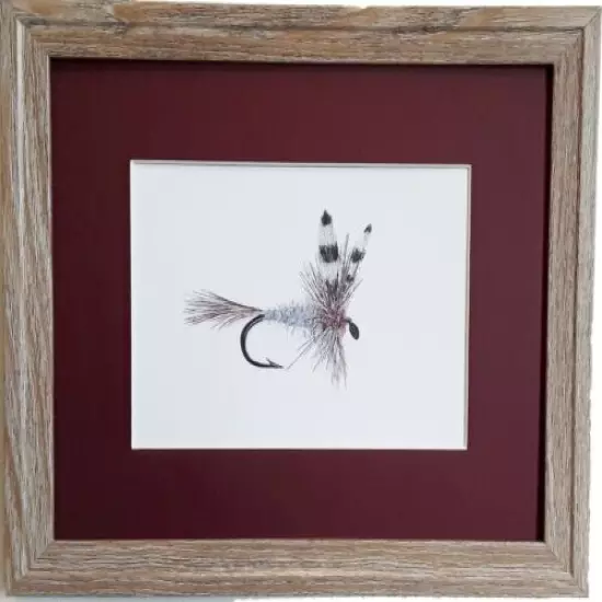 Fishing Adams Dry Fly Print Fly Fisherman's Gift, husband fly fishing art gift