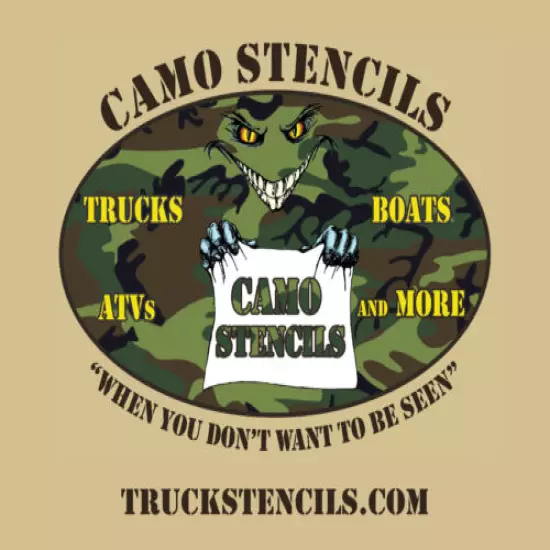 Camouflage Truck Stencils - Smaller Kits - Multiple Patterns