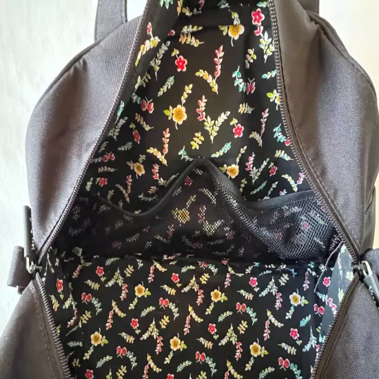 Vera Bradley Large Travel Duffle Bag, Black, Solid, Nice!