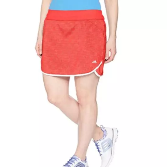 ADIDAS GOLF RANGEWEAR SKORT,LOGO,POCKETS,DRAWSTRING ELASTIC WAIST,SZ. L,CORAL