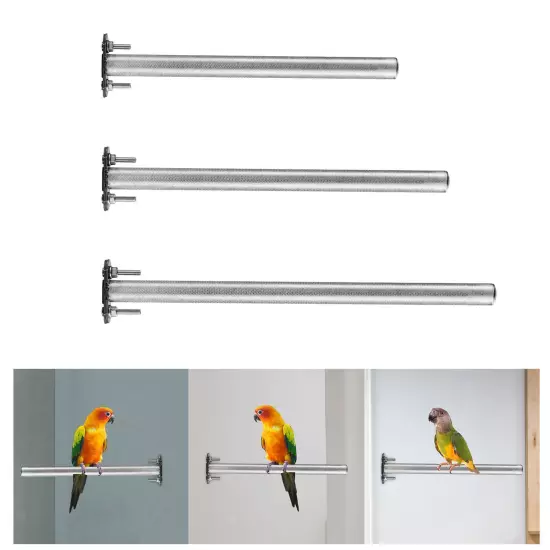 Bird Cage Perch Stainless Steel Claws Grinding Rod Parrot Toys Portable Platform