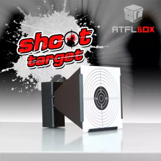 Atflbox 14X14CM Airgun BB Gun steel pellet trap Metal Shooting Target 