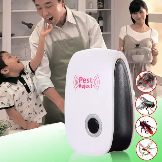 5x Ultrasonic Electronic Anti Mosquito Pest Bug Insect Cockroach Repeller Reject