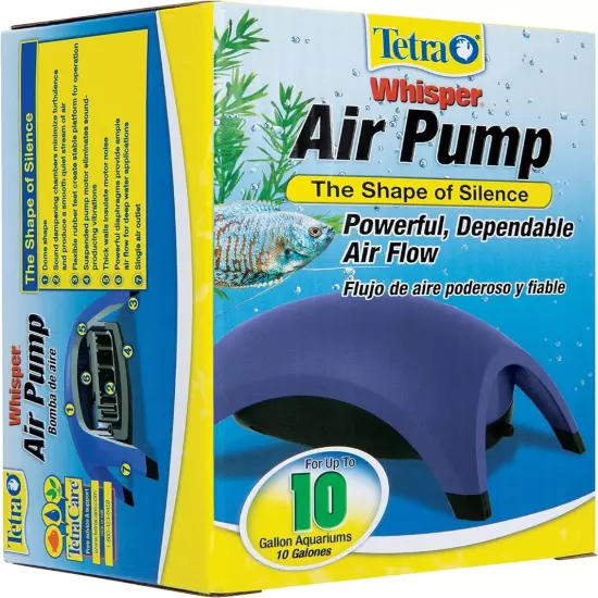 Tetra Whisper Air Pump For Fish Tank Aquarium Filter Non-ul , Up To 10 Gallons