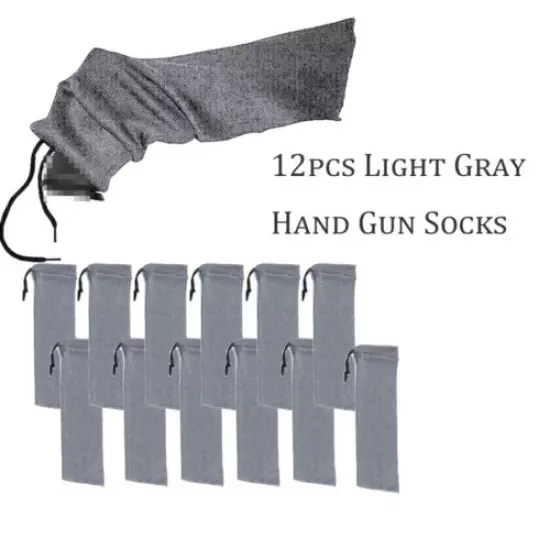 12pcs 14" Pistol Sock Military Handgun Cover Case Storage Gun Sleeves Outdoor