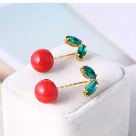 Kate Spade New York Red cherry Lovely Earrings