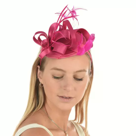 Spring Racing Race Party Melbourne Cup Feather Headband Hairband Clip Fascinator