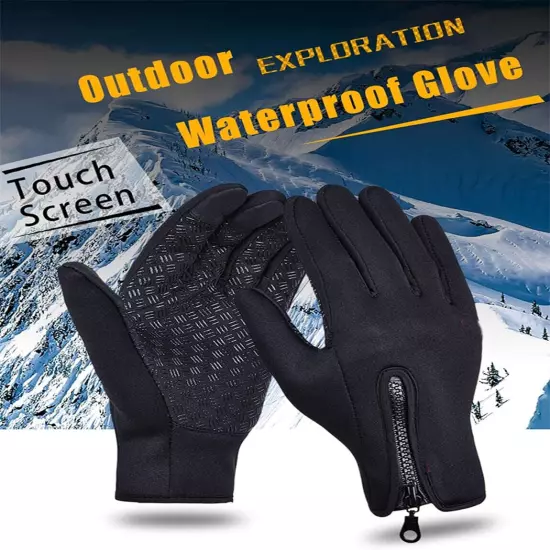 Thermal Windproof Waterproof Winter Gloves Touch Screen Warm Mittens Men Women