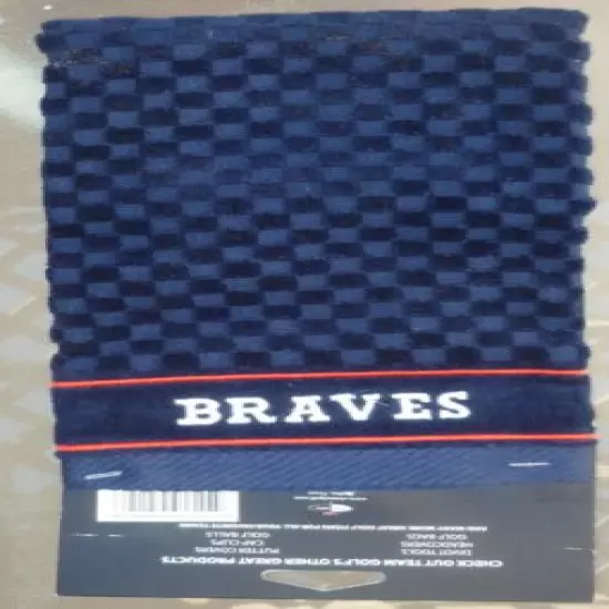 MLB Embroidered Tri-fold Golf Towel - Atlanta Braves