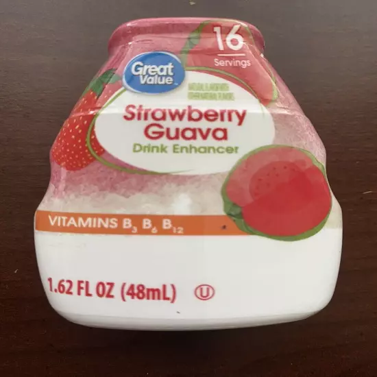 Strawberry Guava Great Value Liquid Water Drink Enhancer