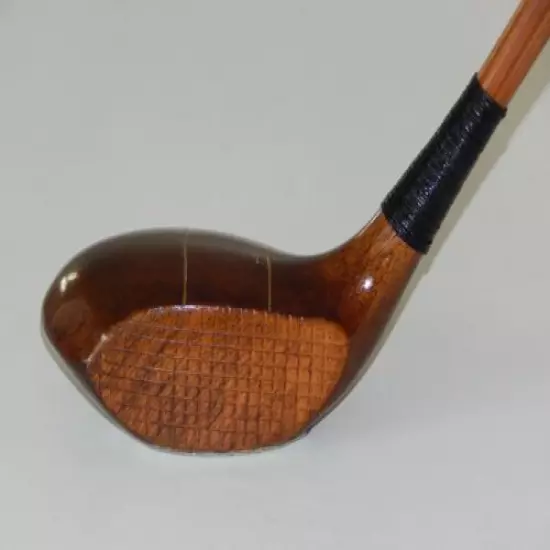 RARE ANTQ Restored Butchart Split Bamboo Hickory Shaft Golf Club Driver 1920's