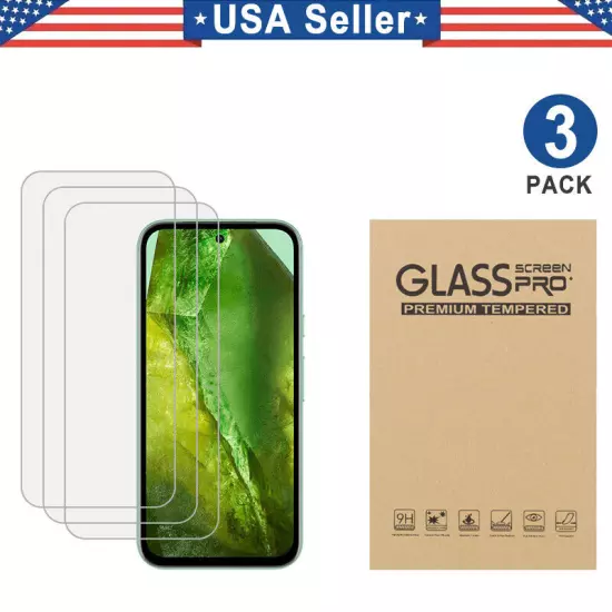 3PK Tempered Glass Screen Protector Google Pixel XL 3 4 5 6 7 7a 8a 8 9 Pro Fold