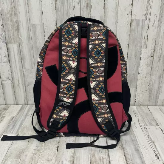 Hooey Recess Black & Maroon Aztec Backpack