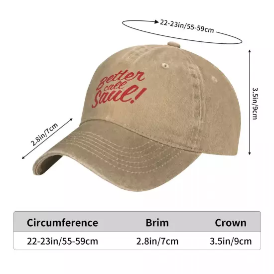 Better Call Saul Unisex Distressed Denim Cap, Vintage Snapback