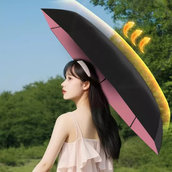 Rechargeable Folding Umbrella with Fan Summer Sunny Umbrella Nice