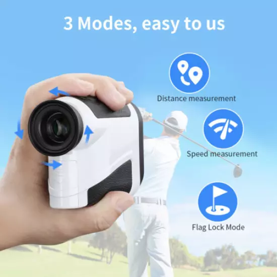 BOBLOV 875Y Golf Rangefinder with Slope Compensation Flag-lock Speed Measurement