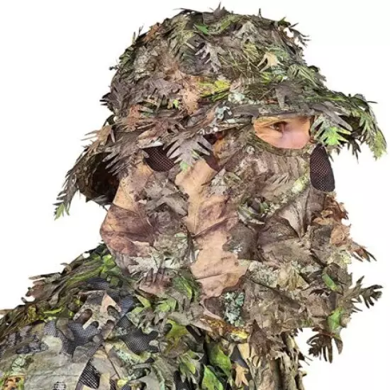 QUICKCAMO MOSSY OAK LEAFY CAMO FACE MASK HAT