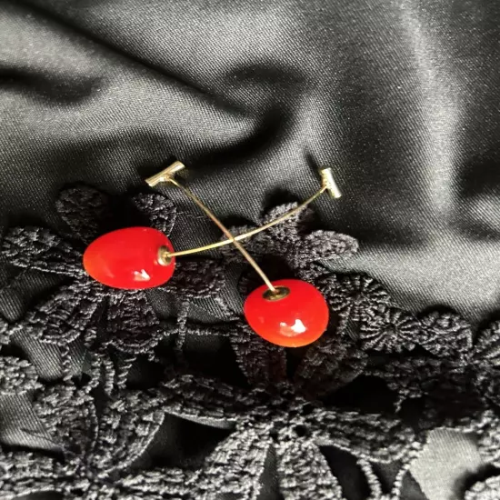 cherry earrings dangle