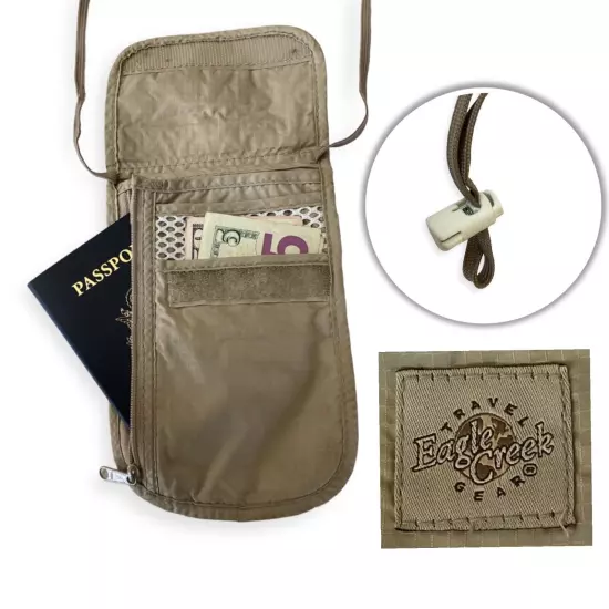 Eagle Creek Travel Security Lightweight Hidden Neck Wallet and Passport Holder