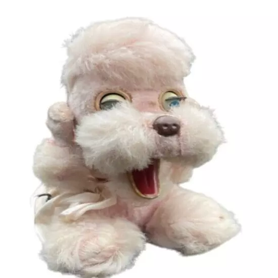 Sleepy Poodle Cragstan 1960s Wind Up Musical Dog Toy - Not Working