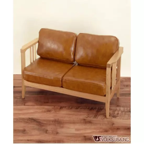 abjd VOLKS Dollfie Wood Frame Sofa Synthetic Leather prop / accessory