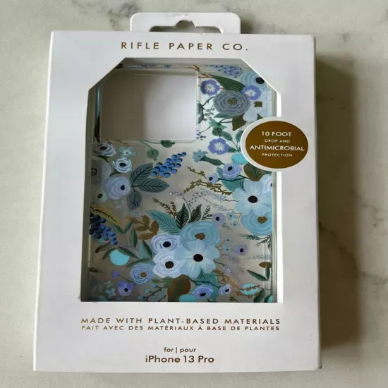 Rifle Paper Co Clear Garden Party Blue Case for Apple iPhone 13 PRO (6.1")