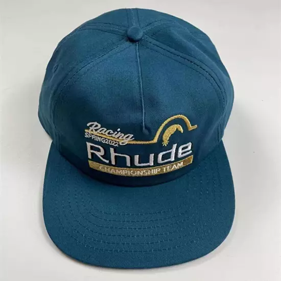 For Rhude Classic Embroidery Baseball Cap Sun Hat Unisex Vintage Trucker Hat