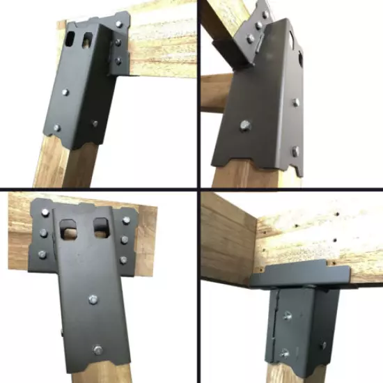 Highwild Platform Brackets Multi-Use 4x4 Compound Angle Brackets (2 X Set of 4)