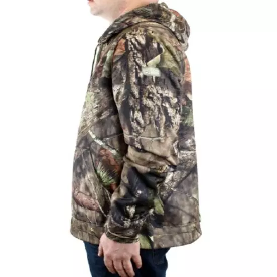 Mossy Oak Hoodie Pullover, Men's Performance Hunting Camouflage Fleece Lined