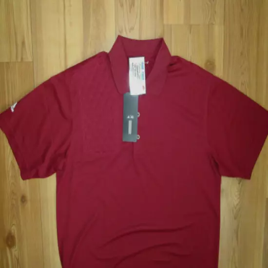 MEDIUM Right Hand Trap/Skeet pad MAROON Adidas ClimaLite Polo Shooting Shirt