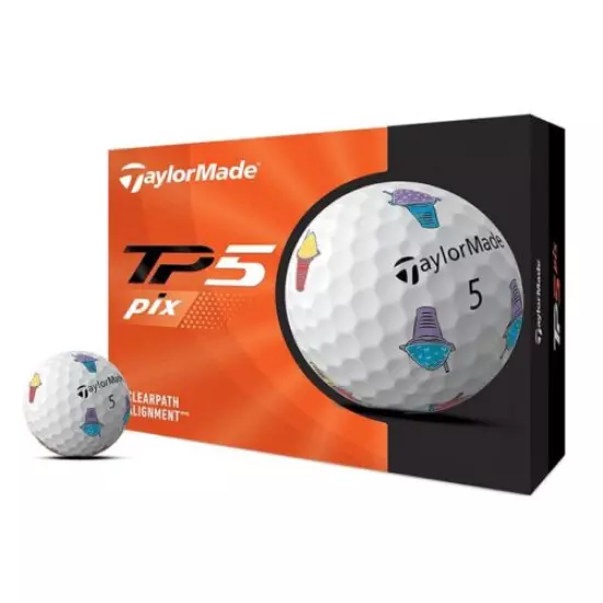 TaylorMade TP5 PIX Limited SAY ALOHA HAWAII Dozen (12 Balls) New Rare Sold Out