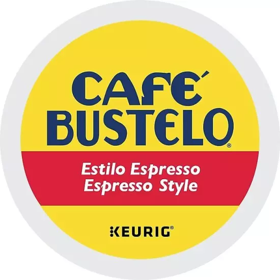 Cafe Bustelo Espresso Style, Dark Roast Coffee, K-Cup Pods, 96 Count