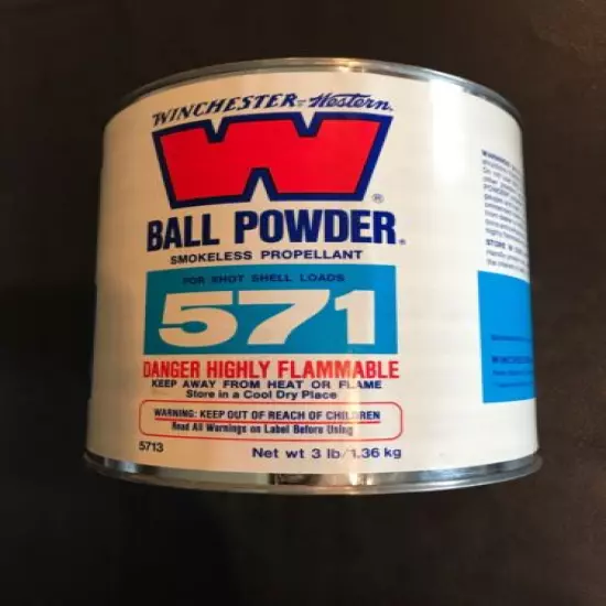 Vintage Winchester-Western 571 Empty 3 LB Ball Powder Can ~ Good Condition