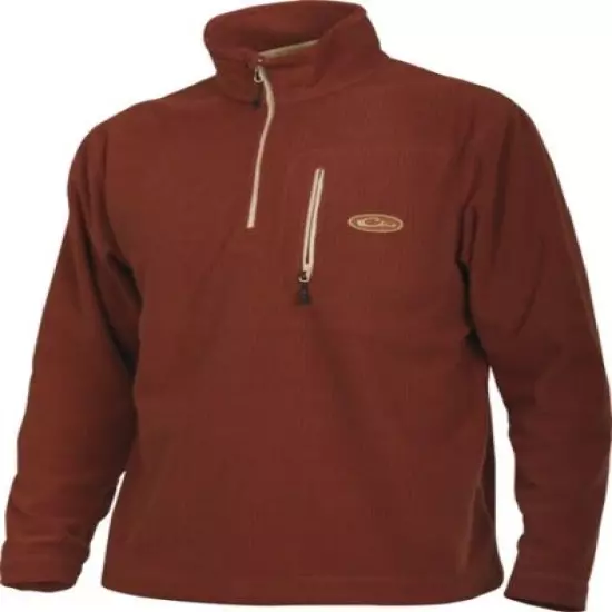 Drake Waterfowl Square Check Camp Fleece 1/4 Zip Pullover CHOOSE SIZE AND COLOR