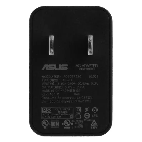 ASUS (AD2037320) 5 Volt - 2 Amp Output Wall Charger - Black