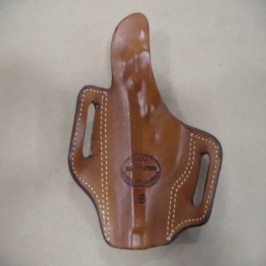 Bersa Thunder .380 OWB Leather 2 Slot Molded Pancake Belt Holster CCW TAN RH