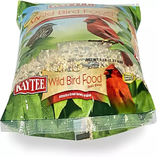 Kaytee Wild Bird Food Basic Seed Blend, 5 Lb