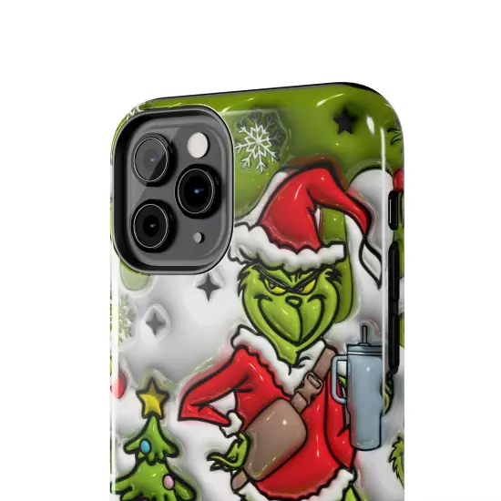 Grinch Tough Phone Cases Samsung S20 S21 S22 S23 Iphone 15 14 13 12 11