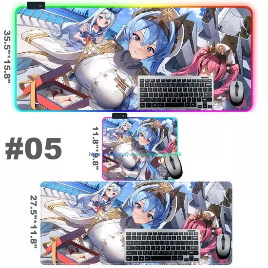 NIKKE Goddess of Victory-Helm RGB Oversized Anime Waifu Mousepad Mouse Desk Mat