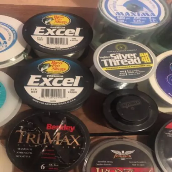 Fishing Line, Mixed Lot Of 15