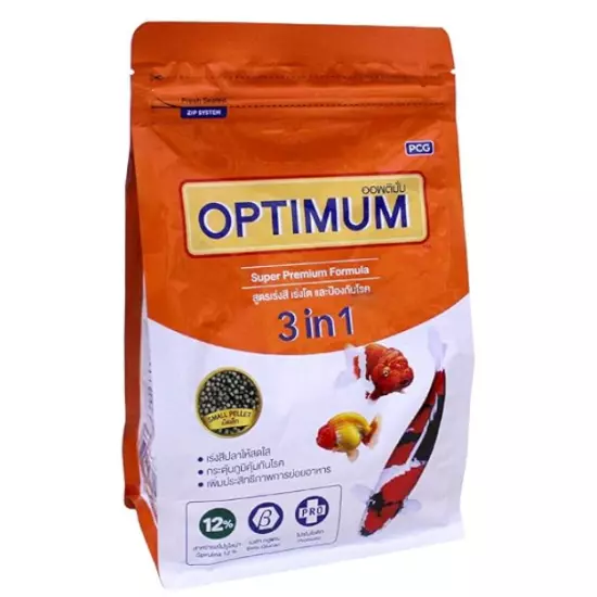 Optimum Goldfish Cichlids Carp Fish Food Aquarium Super Premium Formula Pet 400g