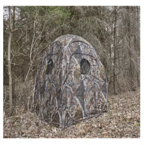 Portable Ground Hunting Blind Deer Turkey 4-Panel Steel Frame Backpack Carry Bag